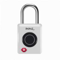 Cadeado Para Mala Tsa 35B com Biometria Senha Branco Papaiz Cadeado Para Mala Tsa 35B com Biometria Senha Branco Papaiz
