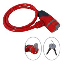 Cadeado para Moto Bicicleta 65CM Vermelho Bestfer