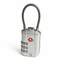 Cadeado para Viagem com Código Numérico e Cabo Flexível Colorido