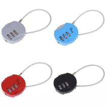 Cadeado Paris Curvo Código De Segredo Cabo Aço