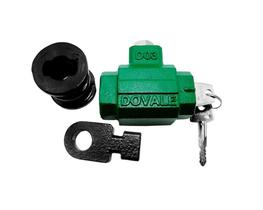 Cadeado Porta Aco Enrolar Piso Tetra Dovale Verde