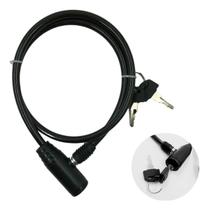 Cadeado Reforçado Trava Bicicleta Chave Aço Segurança Tranca Cadeado Reforçado Trava Bicicleta Chave Aço Segurança Tranca