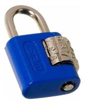 Cadeado Segredo 3 Dígitos 25Mm Stam Azul