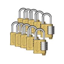 Cadeado Segredo C/ Senha 40mm Stam Zamac Latonado Ecoat 10un