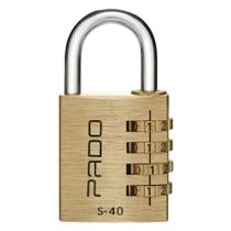 Cadeado Segredo S-40 4 Dígitos em Latão Cadeado Segredo S-40 4 Dígitos em Latão