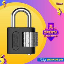Cadeado segurança Stam original com Segredo 25mm Preto Fosco