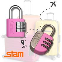 Cadeado segurança Stam original com Segredo 25mm Rosa
