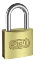 Cadeado Segurança Stam Original Zamac Latonado 40mm Stam Cadeado Segurança Stam Original Zamac Latonado 40mm Stam