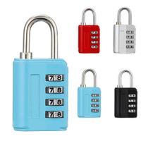 Cadeado Senha 4 Digitos Colorido Combinação Para Proteção Armários Bagagens Cadeado Senha 4 Digitos Colorido Combinação Para Proteção Armários Bagagens
