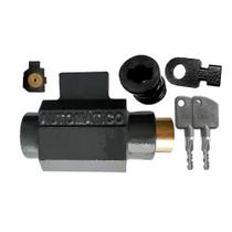 Cadeado Solo Milaninho Automático Para Porta de Aço Tetra Chave Ferro Fundido Dovale