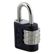 CADEADO STAM 25MM SEGREDO PRETO FOSCO 58502 - Segurança Prática e Moderna