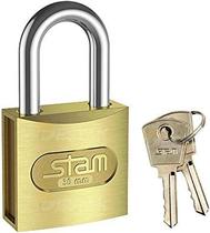 Cadeado Stam 30mm Zamac Latonado E-COAT 2 Chaves
