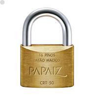 Cadeado Tetra 50mm Latão Maciço Papaiz