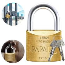 Cadeado Tetra Chave Mesmo Segredo 60mm Papaiz Cadeado Tetra Chave Mesmo Segredo 60mm Papaiz