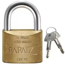 Cadeado Tetra Chave Mesmo Segredo 70mm Papaiz