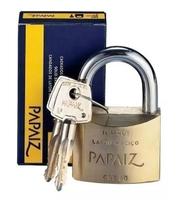 Cadeado Tetra Papaiz 50mm Crt50 Latão Maciço Haste Aço 2 chaves Cadeado Tetra Papaiz 50mm Crt50 Latão Maciço Haste Aço 2 chaves