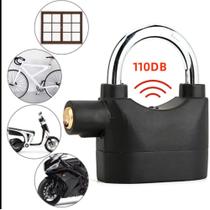 Cadeado Tranca Alarme Bloqueio Universal Anti-roubo Bicicleta Moto Porta Portão Janela BOM2603