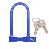 Cadeado tranca U antifurto para bicicleta moto bike Cor:Azul