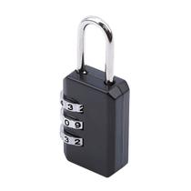 Cadeado Trava 3 Dígitos Segurança Bloqueio Combinação Cor:Preto Cadeado Trava 3 Dígitos Segurança Bloqueio Combinação Cor:Preto
