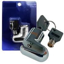 Cadeado Trava Antifurto Moto/bicicleta Disco de Freio - Modelo Redondo 25MM