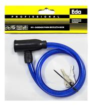 Cadeado Trava Bicicleta 60cm Cabo Aço Plastificado Eda 9yi