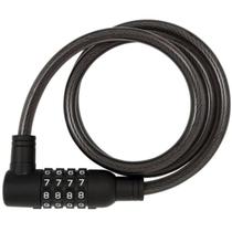 Cadeado trava bicicleta bike roda 10mm 1 metro aço segredo cabo aço espiral revestido pvc flexível antifurto segurança