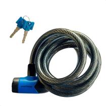 Cadeado Trava Corrente Espiral Aço 12x1500mm Max400 Maxtrava