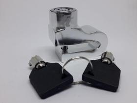 Cadeado Trava Do Disco Freio Anti Furto Prata Cadeado Trava Do Disco Freio Anti Furto Prata