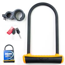 Cadeado Trava U-Lock Neons 8153 Onguard Preto/Laranja