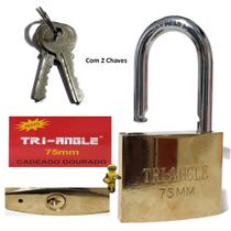 Cadeado Trian-Gle Robusto Corpo Maciço Haste Inox Cimentada 75mm Antifurto Cadeado Trian-Gle Robusto Corpo Maciço Haste Inox Cimentada 75mm Antifurto