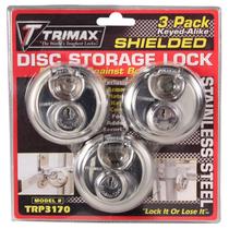 Cadeado Trimax TRP3170 70 mm Aço Inoxidável Kit com 3 Unidades Cadeado Trimax TRP3170 70 mm Aço Inoxidável Kit com 3 Unidades