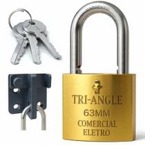Cadeado Tritan Proteção Antifurto 63mm Para Portão Garagem Fazenda Sitio Cadeado Tritan Proteção Antifurto 63mm Para Portão Garagem Fazenda Sitio