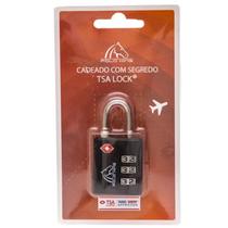 Cadeado tsa com 3 segredos preto