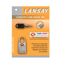 Cadeado TSA Lansay com chave