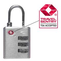 Cadeado TSA Para Viagem Com Combinação Cilíndrico Aço Lock 3 Cadeado TSA Para Viagem Com Combinação Cilíndrico Aço Lock 3