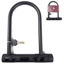 Cadeado u-lock 180x245mm chave preto