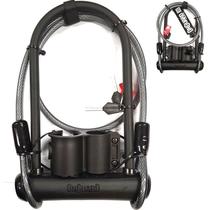 Cadeado U-lock + Cabo 8154 Reforçado para Bicicletas e Moto com Chave Onguard