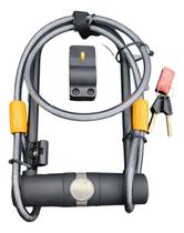 Cadeado U-lock Onguard Og 5801 Com Cabo E Chave Preto Bike