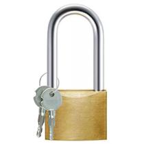 Cadeado Versátil Haste Longa De Latão Para Segurança 50mm Com Chaves Tetra Cadeado Versátil Haste Longa De Latão Para Segurança 50mm Com Chaves Tetra