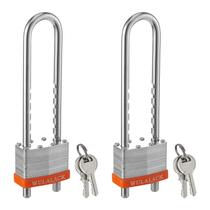 Cadeado WULALACK em aço laminado com chave e manilha ajustável Cadeado WULALACK em aço laminado com chave e manilha ajustável
