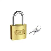Cadeado Zamac Latonado E-coat 30mm Stam Cadeado Zamac Latonado E-coat 30mm Stam