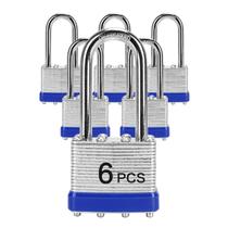 Cadeados LQYN laminados com chave semelhante a 40 mm com manilha longa x6