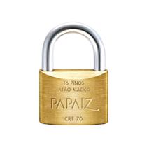 Cadeados Tetra Papaiz 70mm 4 Peças Mesmo Segredos - 8 Chaves
