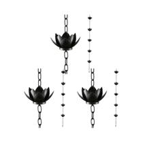 Cadeia De Chuva Ajustável Em Forma De Lótus 1-5PCS Ferramenta Decorativa Para Captura De Água Da