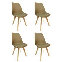 Cadeira 136s saarinen wood nude kit 4 uni
