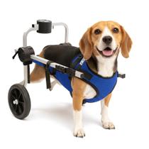Cadeira 2 Rodas Colete Tamanho M Azul Cachorro Traseira Regulável Deficiente Paraplégico Idoso