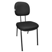 Cadeira 4 Pes Fixa 3/4 Couvin Preto - Lorenzzo