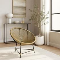 Cadeira Acapulco Alumínio Bege Corda Náutica Externo Sol Resistente Chuva Resort Hotel Parque Aquático Cadeira Acapulco Alumínio Bege Corda Náutica Externo Sol Resistente Chuva Resort Hotel Parque Aquático