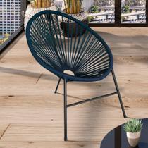 Cadeira Acapulco em Aço Carbono e Corda Náutica