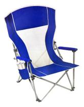 Cadeira Aço Dobravel Praia Camping Com Porta Copos Até 147kg - Members Mark